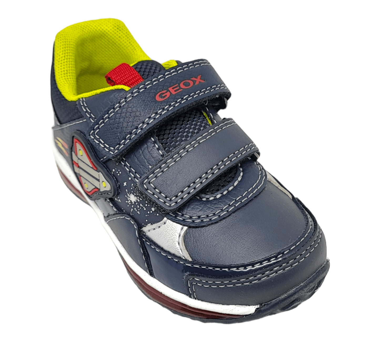 GEOX Kinder Sandale mit Klettverschluss und Flashlight