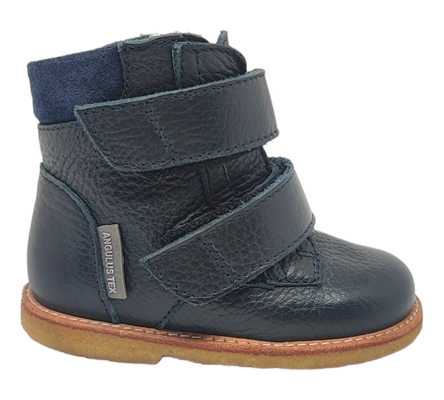 ANGULUS Kinder Lederstiefel mit Klettverschluss innen gefüttert
