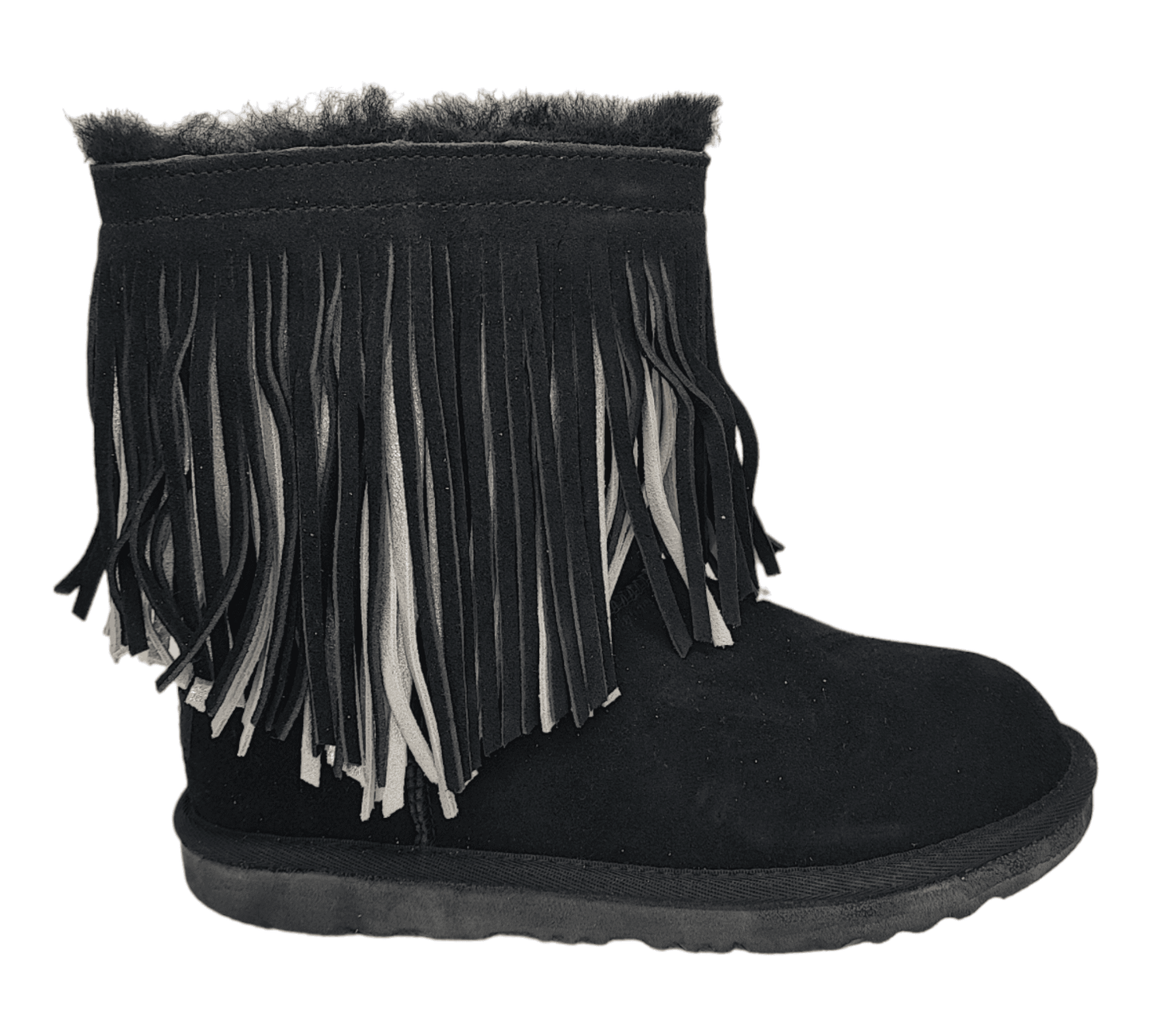 UGG Big Kids Classic Short II Fringe Boot Kinder