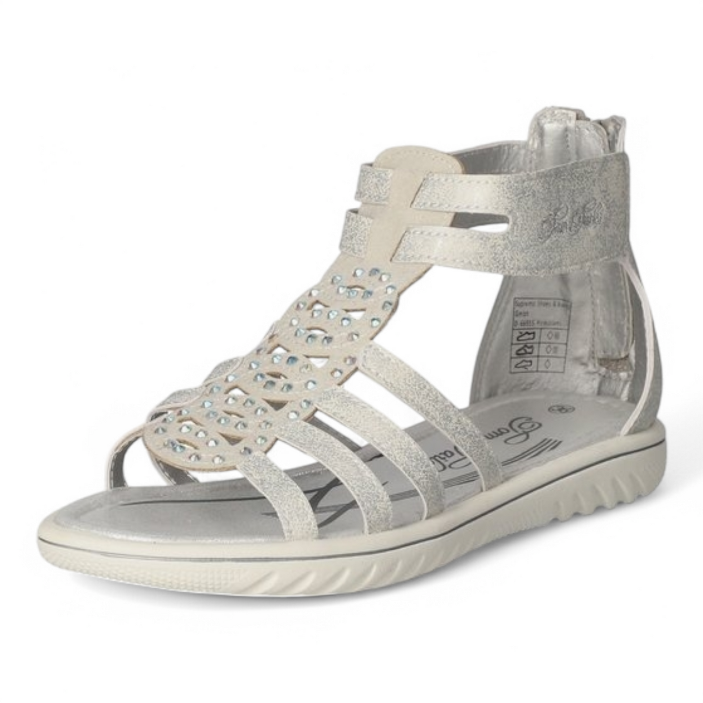 Tom Tailor Sandale Mädchen mit Klettverschluss Silber