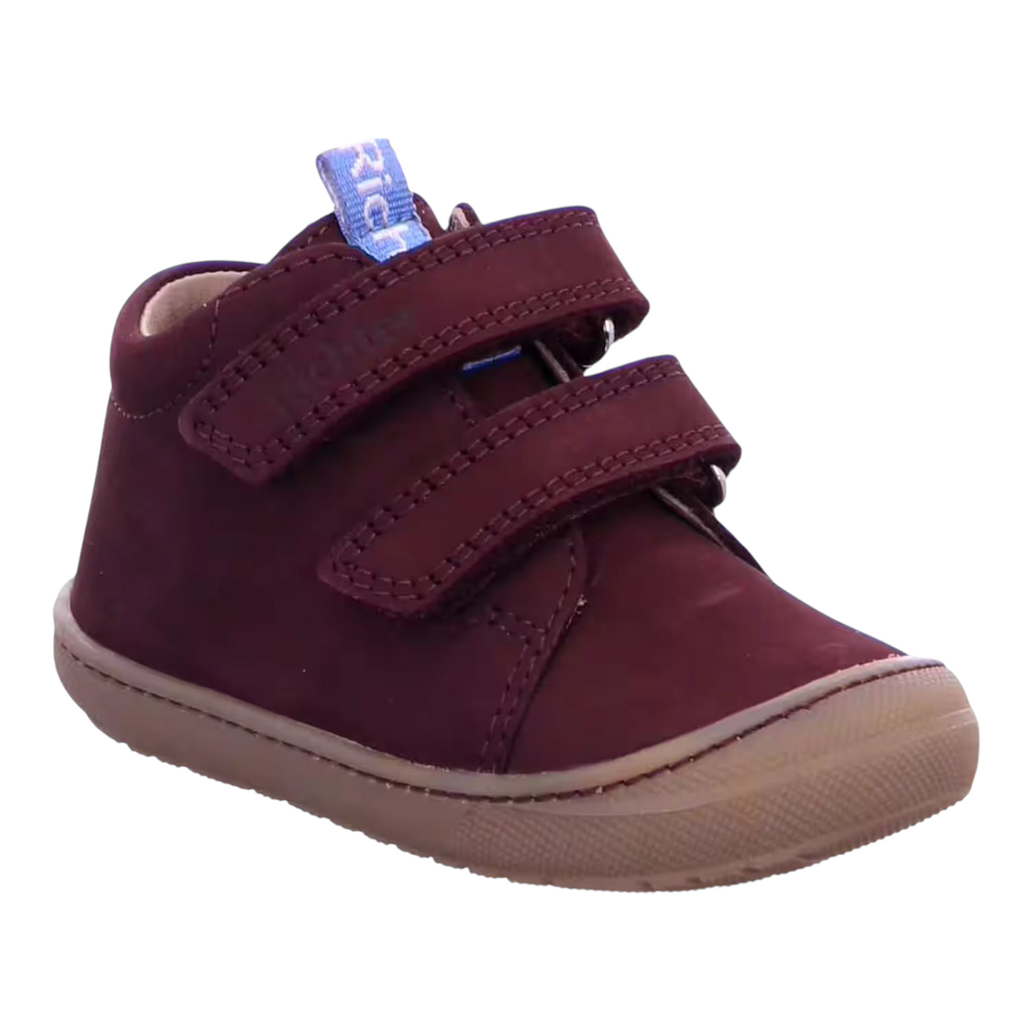 Richter Lauflerner Unisex Bordo mit Klettverschluss in Leder
