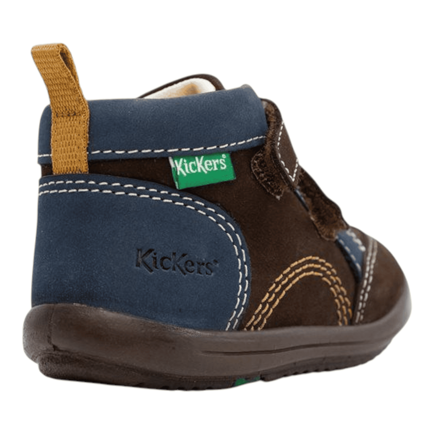Kickers Halbschuh Unisex Braun mit Klettverschluss