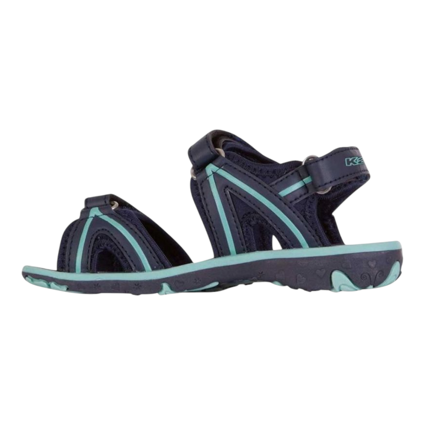 Kappa Sandale Mädchen mit Klettverschluss Navy/Mint Größe 28 Breezy