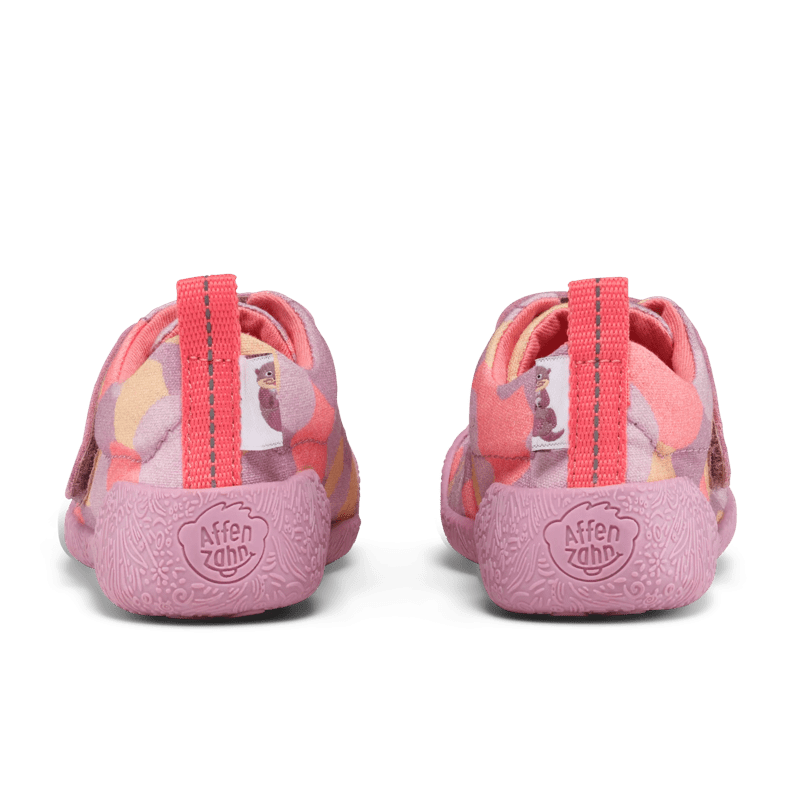 Affenzahn Barfußschuh Prewalker Mädchen mit Klettverschluss Rosa Größe 21