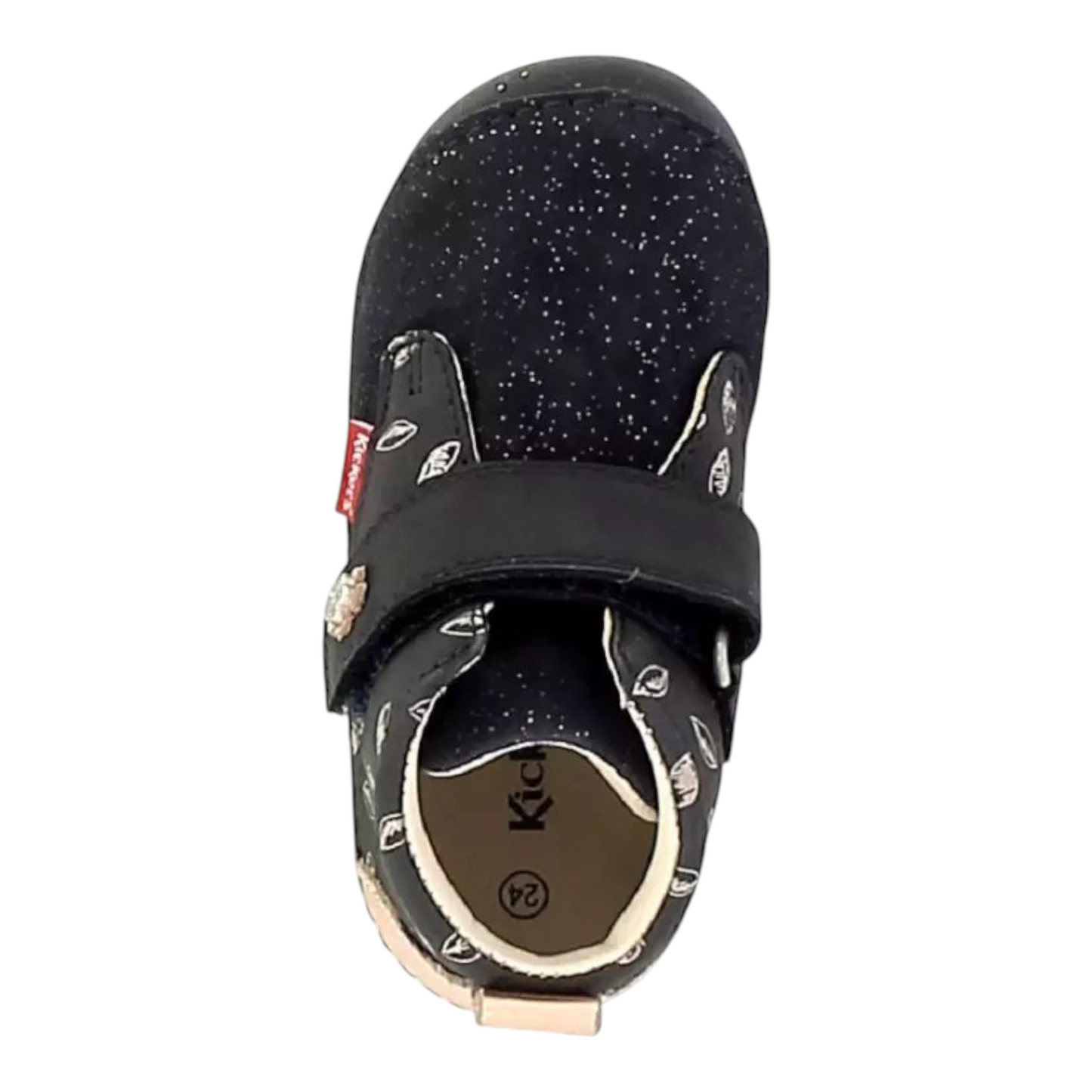 Kickers Halbschuh Mädchen Marine Imprime mit Klettverschluss Sabio