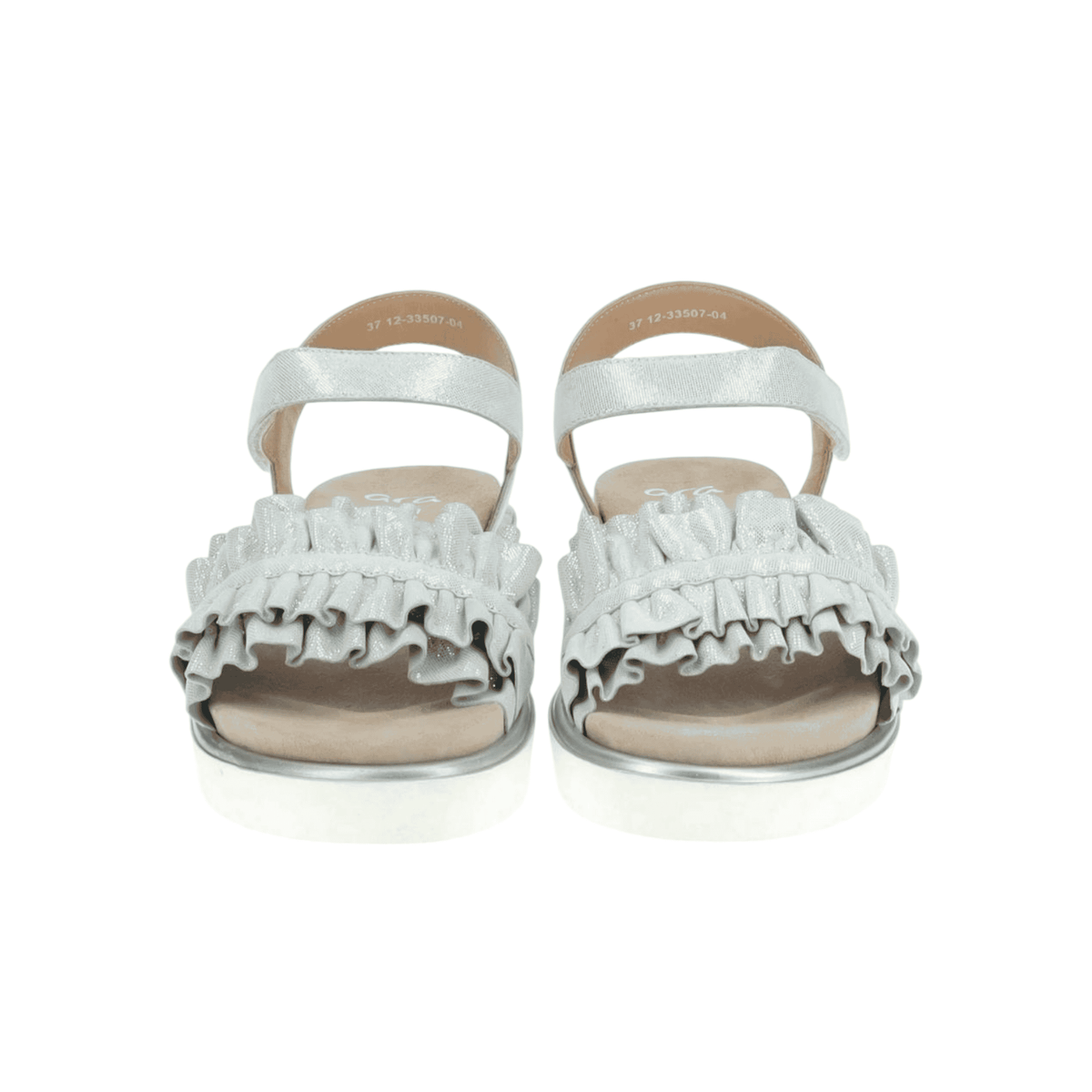 Clic! Sandale Mädchen Silber mit Klettverschluss
