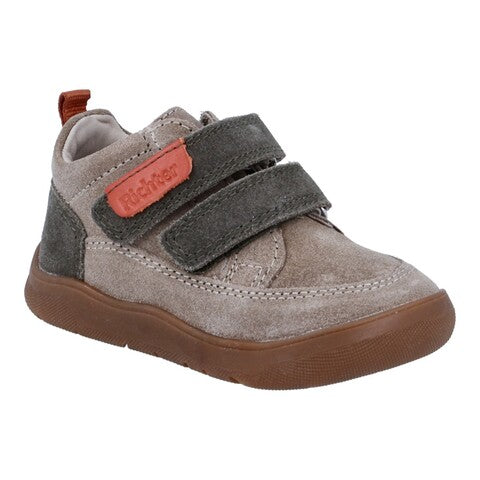Richter Barfuß Sneaker Unisex Crepe mit Klettverschluss Velour/Glattleder