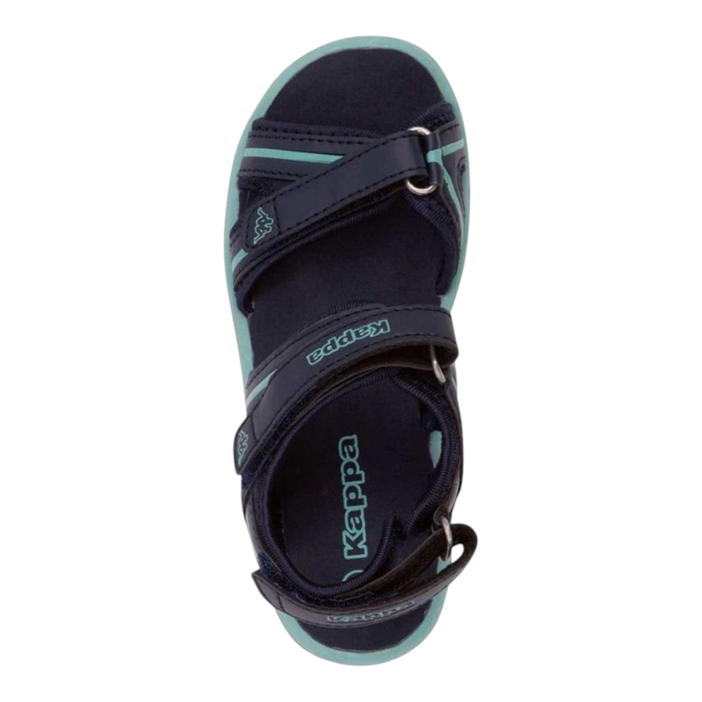 Kappa Sandale Mädchen mit Klettverschluss Navy/Mint Größe 28 Breezy