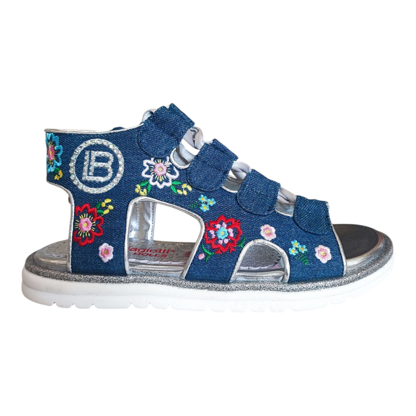 Laura Biagiotti Sandale Mädchen Blau mit Reißverschluss