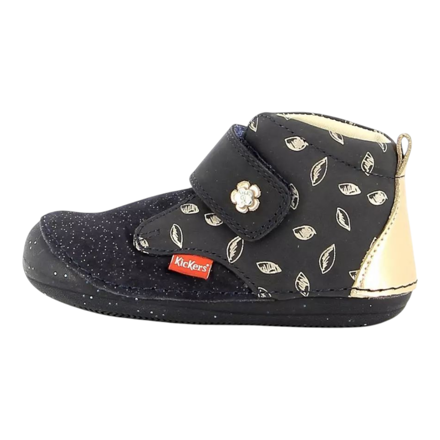 Kickers Halbschuh Mädchen Marine Imprime mit Klettverschluss Sabio