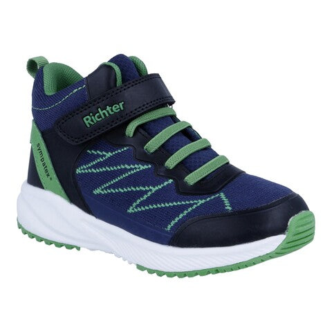Richter Highsneaker Jungen Nautical/Black/Lemon Klettverschluss Textmembran