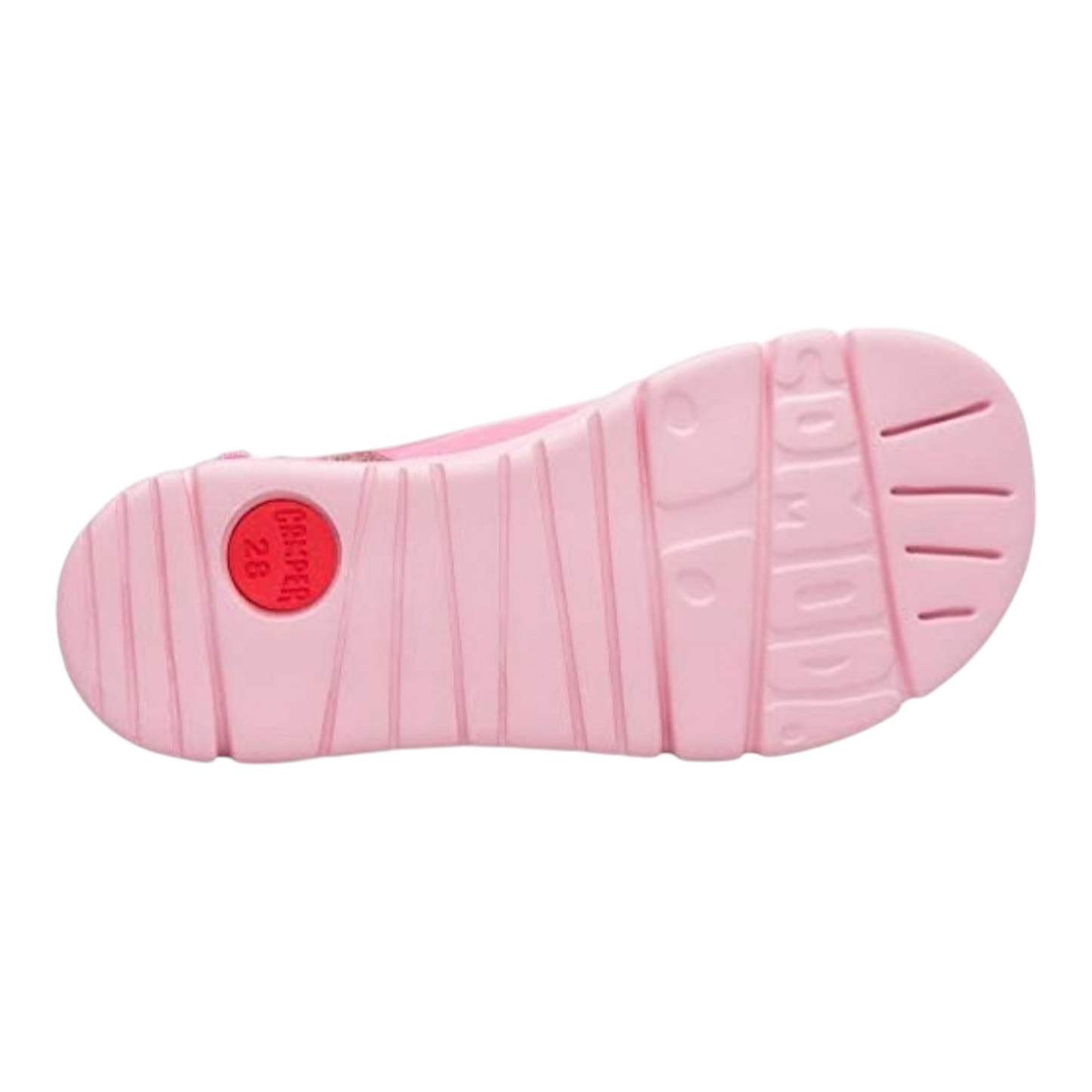 Camper Sandale Mädchen mit Klettverschluss Pink Größe 37 Oruga Kids Wedge