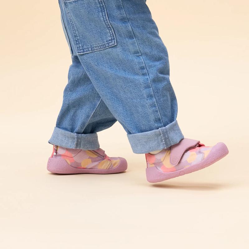 Affenzahn Barfußschuh Prewalker Mädchen mit Klettverschluss Rosa Größe 21