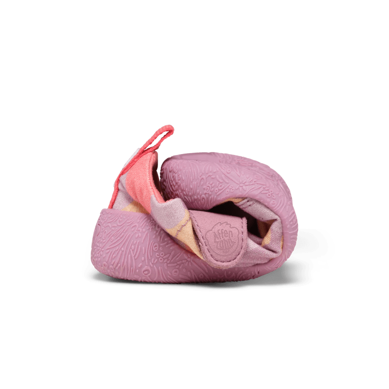 Affenzahn Barfußschuh Prewalker Mädchen mit Klettverschluss Rosa Größe 21