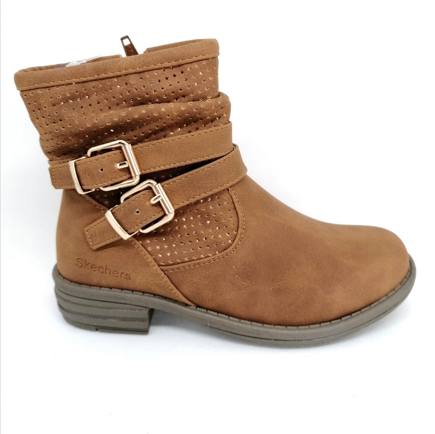 SKECHERS Kinder Stiefeletten Mädchen Leder