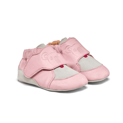 Affenzahn Krabbelschuh Mädchen mit Klettverschluss Rosa Größen 18/19 bis 20/21 Crawly Koala