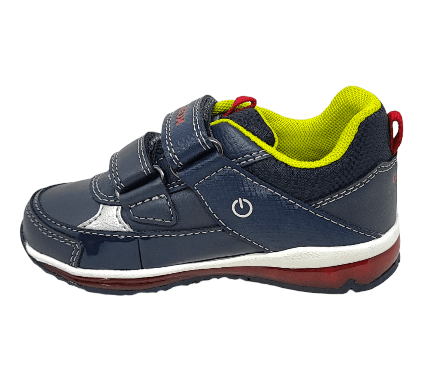 GEOX Kinder Sandale mit Klettverschluss und Flashlight