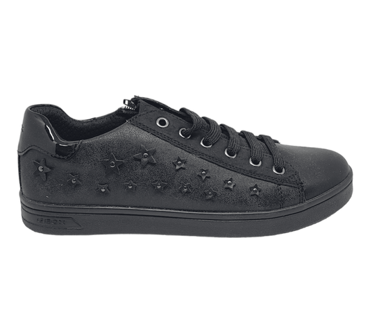 GEOX Kinder Sneaker in Leder mit seitl. Reißverschluss