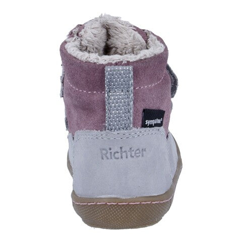 Richter Highsneaker Mädchen Iron/Mauve mit Klettverschluss Fütterung