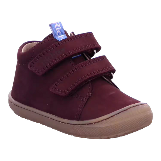 Richter Lauflerner Unisex Bordo mit Klettverschluss in Leder
