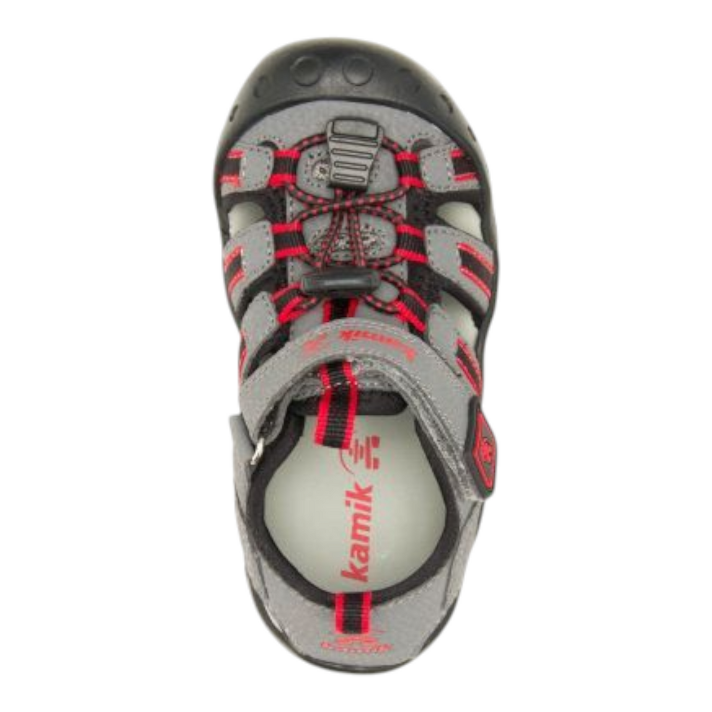 Kamik Trekkingsandale Jungen mit Klettverschluss Grau Größen 22-39