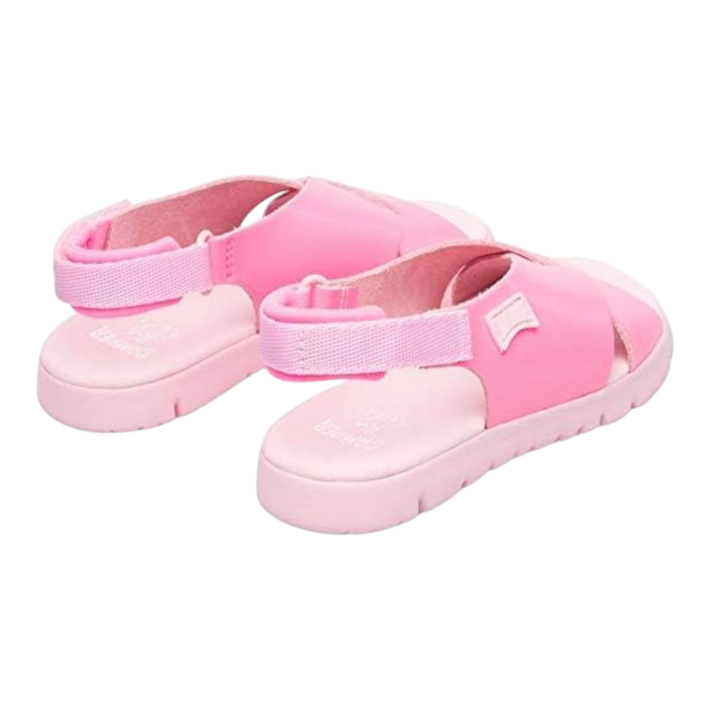 Camper Sandale Mädchen mit Klettverschluss Pink Größe 37 Oruga Kids Wedge