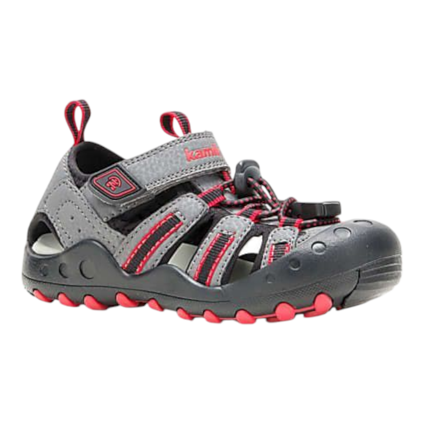 Kamik Trekkingsandale Jungen mit Klettverschluss Grau Größen 22-39