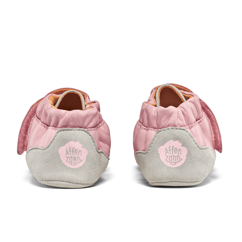 Affenzahn Krabbelschuh Mädchen mit Klettverschluss Rosa Größen 18/19 bis 20/21 Crawly Koala