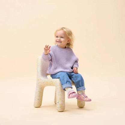 Affenzahn Barfußschuh Prewalker Mädchen mit Klettverschluss Rosa Größe 21