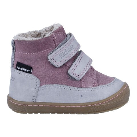 Richter Highsneaker Mädchen Iron/Mauve mit Klettverschluss Fütterung