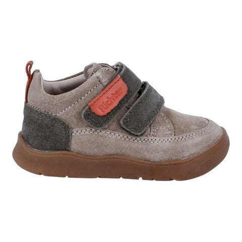 Richter Barfuß Sneaker Unisex Crepe mit Klettverschluss Velour/Glattleder