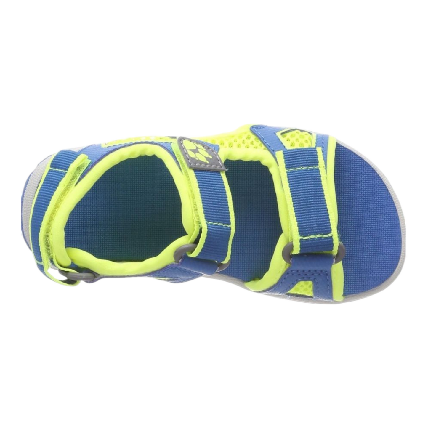 Jack Wolfskin Trekking Sandale Unisex mit Klettverschluss Neon/Blau Größe 40
