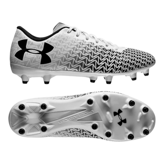 Under Armour Fußball Sneaker White/Black UA CF FORCE 3.0 FG JR