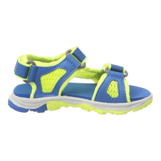 Jack Wolfskin Trekking Sandale Unisex mit Klettverschluss Neon/Blau Größe 40