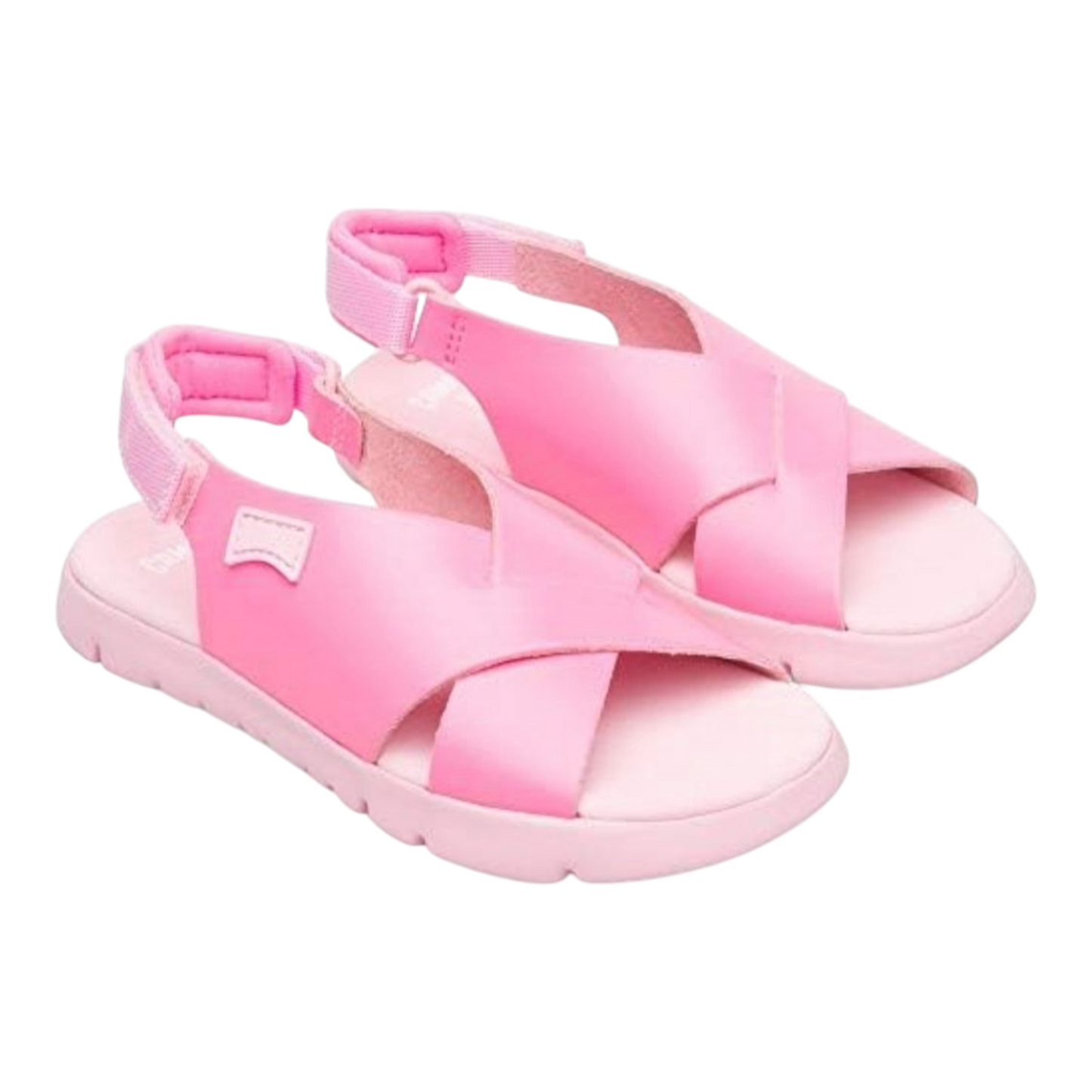 Camper Sandale Mädchen mit Klettverschluss Pink Größe 37 Oruga Kids Wedge