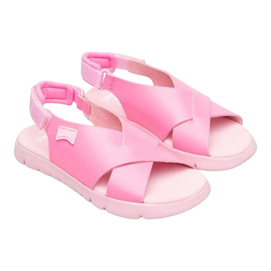Camper Sandale Mädchen mit Klettverschluss Pink Größe 37 Oruga Kids Wedge