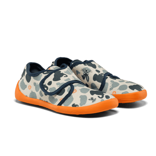 Affenzahn Hausschuh Unisex mit Klettverschluss Barfußschuh Hase