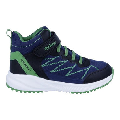 Richter Highsneaker Jungen Nautical/Black/Lemon Klettverschluss Textmembran