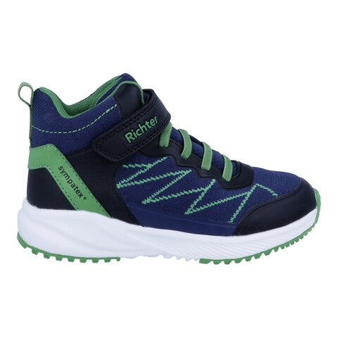 Richter Highsneaker Jungen Nautical/Black/Lemon Klettverschluss Textmembran