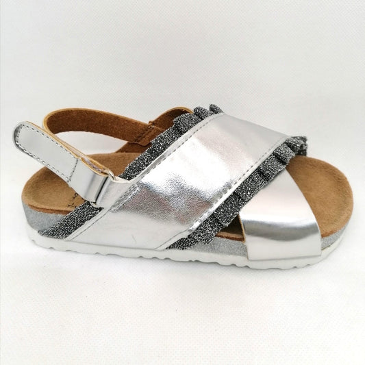 COLORS OF CALIFORNIA Mädchen Sandalen Silber